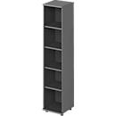 Schäfer Shop Genius-rek TETRIS WOOD, 5 OH, hoogte incl. glijders, B 400 mm, grafiet