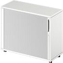Schäfer Shop Genius Roldeurkast met dwarse roldeur TETRIS WOOD, 2 ordnerhoogten, B 1000 mm, hoogte incl. glijders, wit