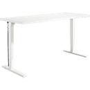 Schäfer Shop Genius Schreibtisch Elements, elektrisch höhenverstellbar, Rechteck, C-Fuß, B 2000 x T 800 x H 645-1300 mm, weiß + Technikeinbau
