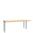 Schäfer Shop Genius Schreibtisch MODENA FLEX, 4-Fuß-Rechteckrohr, beidseitig, B 1800 mm, Ahorn 