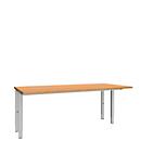 Schäfer Shop Genius Schreibtisch MODENA FLEX, 4-Fuß-Rechteckrohr, beidseitig, B 1800 mm, Buche 