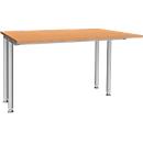 Schäfer Shop Genius Schreibtisch MODENA FLEX, Breite 1200 mm, beidseitig verkürzt, Buche 