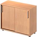 Schäfer Shop Genius Schuifdeurkast TETRIS WOOD, 2 ordnerhoogten, B 1000 mm, hoogte incl. glijders, beukenpatroon