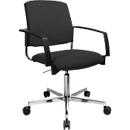 Schäfer Shop Genius Silla para visitas SSI Proline Visit P3+, respaldo acolchado, ruedas universales, negro
