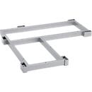 Schäfer Shop Genius Socle en acier TETRIS WOOD, en retrait, pour armoire d'angle l. 800 mm