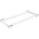 Schäfer Shop Genius Stalen sokkel TETRIS WOOD, teruggebracht, voor archiefrekken/kasten B 800 mm, wit