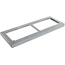 Schäfer Shop Genius stalen sokkel TETRIS WOOD, voor rekken/kasten B 1000 mm, aluminium wit