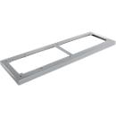 Schäfer Shop Genius stalen sokkel TETRIS WOOD, voor rekken/kasten B 1200 mm, aluminium wit