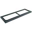 Schäfer Shop Genius stalen sokkel TETRIS WOOD, voor rekken/kasten B 1200 mm, antraciet