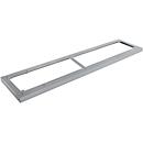 Schäfer Shop Genius stalen sokkel TETRIS WOOD, voor rekken/kasten B 1600 mm, aluminium wit