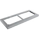 Schäfer Shop Genius stalen sokkel TETRIS WOOD, voor rekken/kasten B 800 mm, aluminium wit