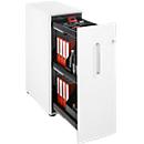 Schäfer Shop Genius Tall file cabinet, W 435 x D 800 x H 1296 mm, white/white