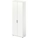 Schäfer Shop Genius TETRIS WOOD hinged door cabinet, 6 OH, height incl. glides, W 800 mm, white