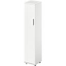 Schäfer Shop Genius TETRIS WOOD hinged door cupboard, 5 AA, W 400 x D 421 x H 1910 mm, height incl. slider, left door