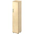 Schäfer Shop Genius TETRIS WOOD hinged door cupboard, 5 AA, W 400 x D 421 x H 1910 mm, height incl. slider, right-hand door