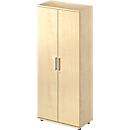 Schäfer Shop Genius TETRIS WOOD Locker, 5 AA, H 1910 mm, height incl. slider, maple finish