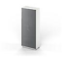 Schäfer Shop Genius TETRIS WOOD Locker, 5 AA, H 1910 mm, height incl. slider, white/graphite