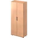 Schäfer Shop Genius TETRIS WOOD locker, 5 AA, H 1910 mm, height incl. sliding block, beech finish