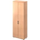 Schäfer Shop Genius TETRIS WOOD Locker, 6 AA, H 2270 mm, height incl. sliding block, beech finish