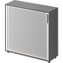 Schäfer Shop Genius TETRIS WOOD rolluikkast, 3 OH, B 1200 mm, hoogte incl. glijders, grafiet