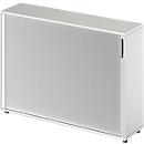 Schäfer Shop Genius TETRIS WOOD rolluikkast, 3 OH, B 1600 mm, hoogte incl. glijders, tussenschot, lichtgrijs