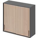Schäfer Shop Genius top schuifdeurkast TETRIS WOOD, 3 OH, B 1200 mm,grafiet/eiken