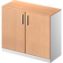 Schäfer Shop Genius Vleugeldeurkast TETRIS SOLID, 2 ordnerhoogten, b 1000 mm, afsluitbaar, met afdekplaat