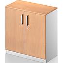 Schäfer Shop Genius Vleugeldeurkast TETRIS SOLID, 2 ordnerhoogten, b 800 mm, afsluitbaar, met afdekplaat