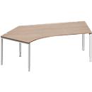 Schäfer Shop Genius Winkelschreibtisch MODENA FLEX 135°, Ansatz links, B 2165 mm, Eiche-Dekor