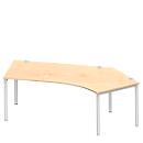 Schäfer Shop Genius Winkelschreibtisch MODENA FLEX 135°, Ansatz rechts, Ahorn 