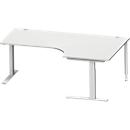 Schäfer Shop Genius Winkelschreibtisch MODENA FLEX 90°, C-Fuß-Rechteckrohr, B 2000 mm, Ansatz rechts,