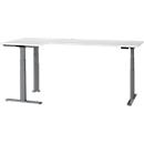 Schäfer Shop Genius Winkelschreibtisch Modena Flex, elektrisch höhenverstellbar, 90° Winkel beidseitig, B 2000 x T 1600 mm, weiß/anthrazit