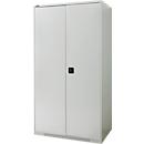 Schäfer Shop Genius zware werkkast FS, plaatstaal, B 1055 x D 620 x H 1950 mm, 5 OH, lichtgrijs, tot 1000 kg