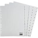 SCHÄFER SHOP Intercalaires en PP extra larges, gris, numériques, 1-12