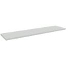 Schäfer Shop Pure Ablegeboden für manuell höhenverstellbare Arbeitstische AST31, Spanplatte, Stärke 25 mm, bis 30 kg, B 1490 x T 365 x H 55 mm, lichtgrau