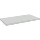 Schäfer Shop Pure Ablegeboden für manuell höhenverstellbare Arbeitstische AST31, Spanplatte, Stärke 25 mm, bis 30 kg, B 740 x T 365 x H 55 mm, lichtgrau