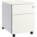 Schäfer Shop Pure Caisson mobile 36, corps en acier, façade en bois, roulettes verrouillables, L 435 x P 565 x H 567 mm, 1 tiroir