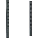 Schäfer Shop Pure Colonnes à monter, H 1035 mm, pour tables de travail AST31, revêtement par poudre, conducteur ESD, anthracite RAL 7016, 2 pièces