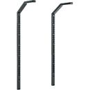 Schäfer Shop Pure Colonnes à monter, H 1615 mm, pour tables de travail AST31, revêtement par poudre, conducteur ESD, anthracite RAL 7016, 2 pièces