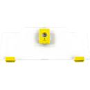 Schäfer Shop Pure Cover bas pour la série Eurobox Economy 400 x 300 avec façade ouverte, en plastique, jaune