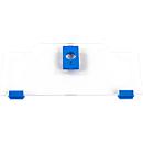 Schäfer Shop Pure Cover niedrig für Eurobox Serie Economy 400 x 300 mit offener Front, Kunststoff, blau