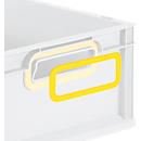 Schäfer Shop Pure greepring ColorClip voor Euroboxen uit de Economy-serie 400 x 300 en 600 x 400, kunststof, geel, 2 stuks