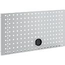Schäfer Shop Pure Lochwand für AST31 Tischaufbau, bis 150 kg, B 750 x H 380 mm, Stahl, weißaluminium