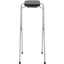 Schäfer Shop Pure Müllsackständer, 1-fach, für 1 Müllsack bis 120 l, mit Klappdeckel und Klappgestell, B 400 x T 380 x H 850 mm, schwarz