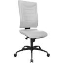 Schäfer Shop Pure Office chair SSI Proline P1, synchronised mechanism, without armrests, lumbar support & knee roll, grey