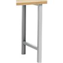 Schäfer Shop Pure Piétement pour plateau de travail, hauteur non ajustable, argent clair