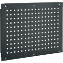 Schäfer Shop Pure Seitenblende für manuell höhenverstellbare Arbeitstische AST31, 38 x 10 mm Lochraster, bis 50 kg, Stahl, anthrazitgrau