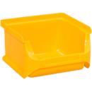 Schäfer Shop Pure Sichtlagerkasten Serie Base 1, PP, B 102 x T 100 x H 60 mm, 0.4 l, gelb, 30 Stück