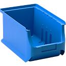 Schäfer Shop Pure Sichtlagerkasten Serie Base 3, PP, B 150 x T 235 x H 125 mm, 2.9 l, blau, 10 Stück