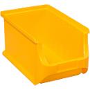 Schäfer Shop Pure Sichtlagerkasten Serie Base 3, PP, B 150 x T 235 x H 125 mm, 2.9 l, gelb, 10 Stück